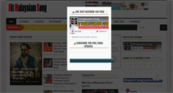 Desktop Screenshot of hitmalayalamsong.com