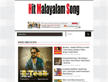 Tablet Screenshot of hitmalayalamsong.com